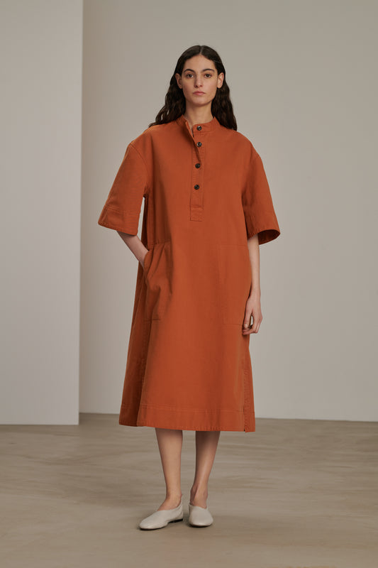 Robe Brook - Orange - Coton - Femme