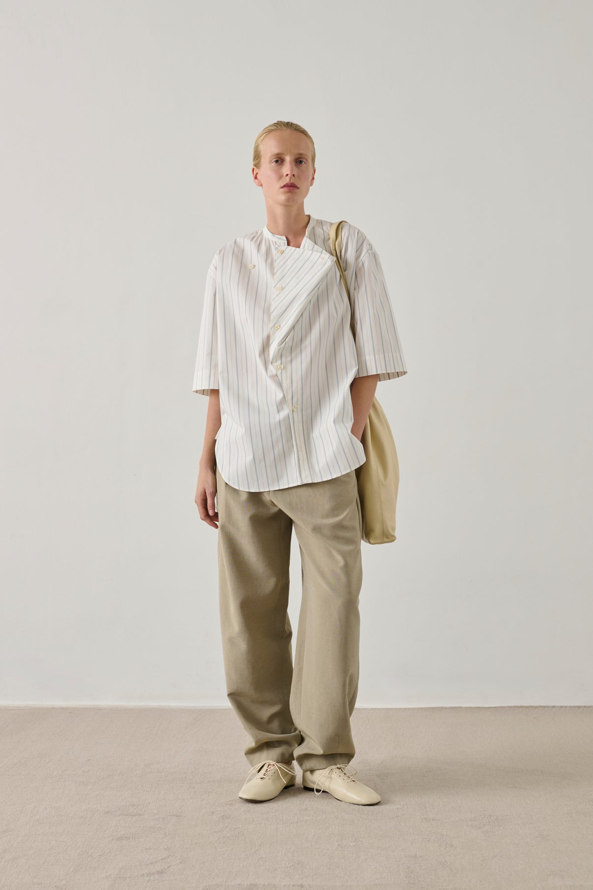 Blouse Ixia - Écru/Bleu - Coton - Femme vue 2