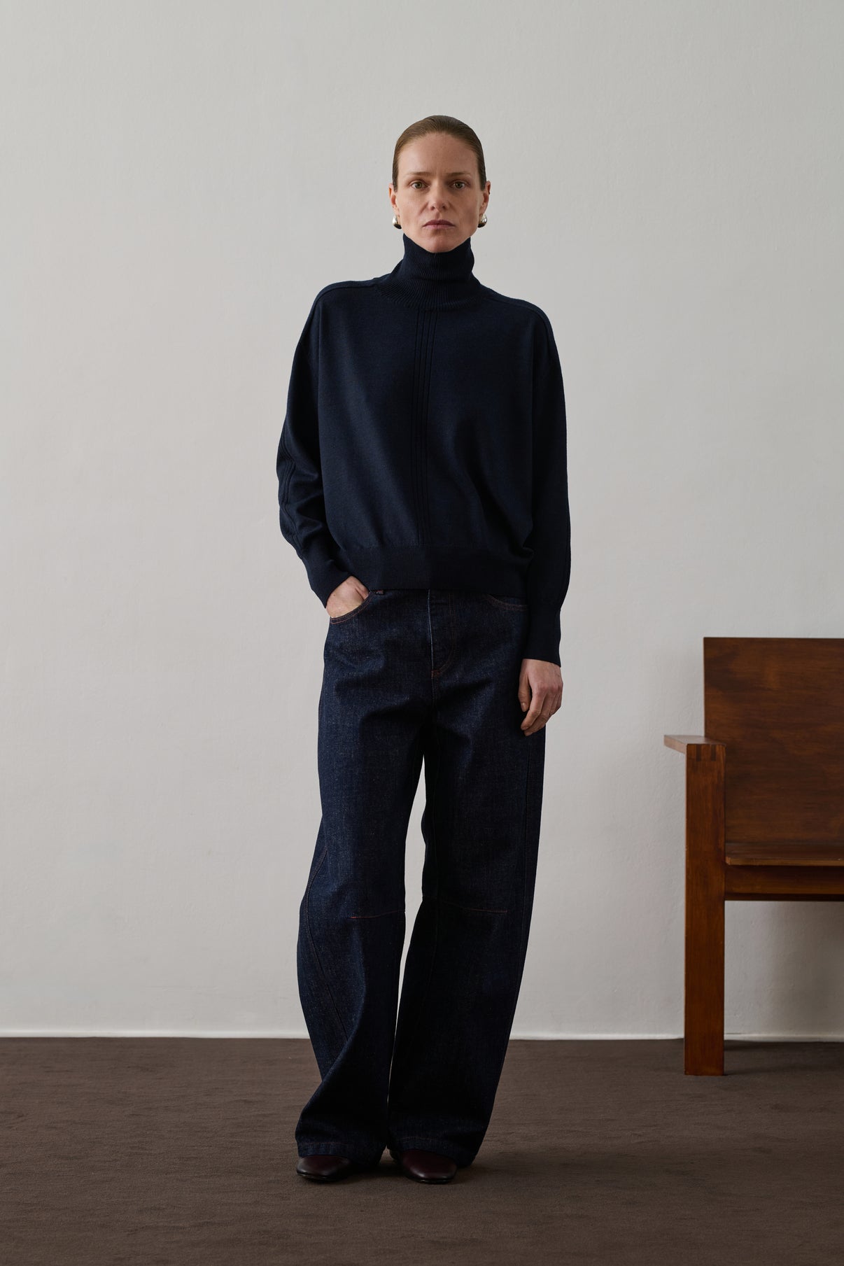 Pull Nord - Navy - Laine - Femme vue 4