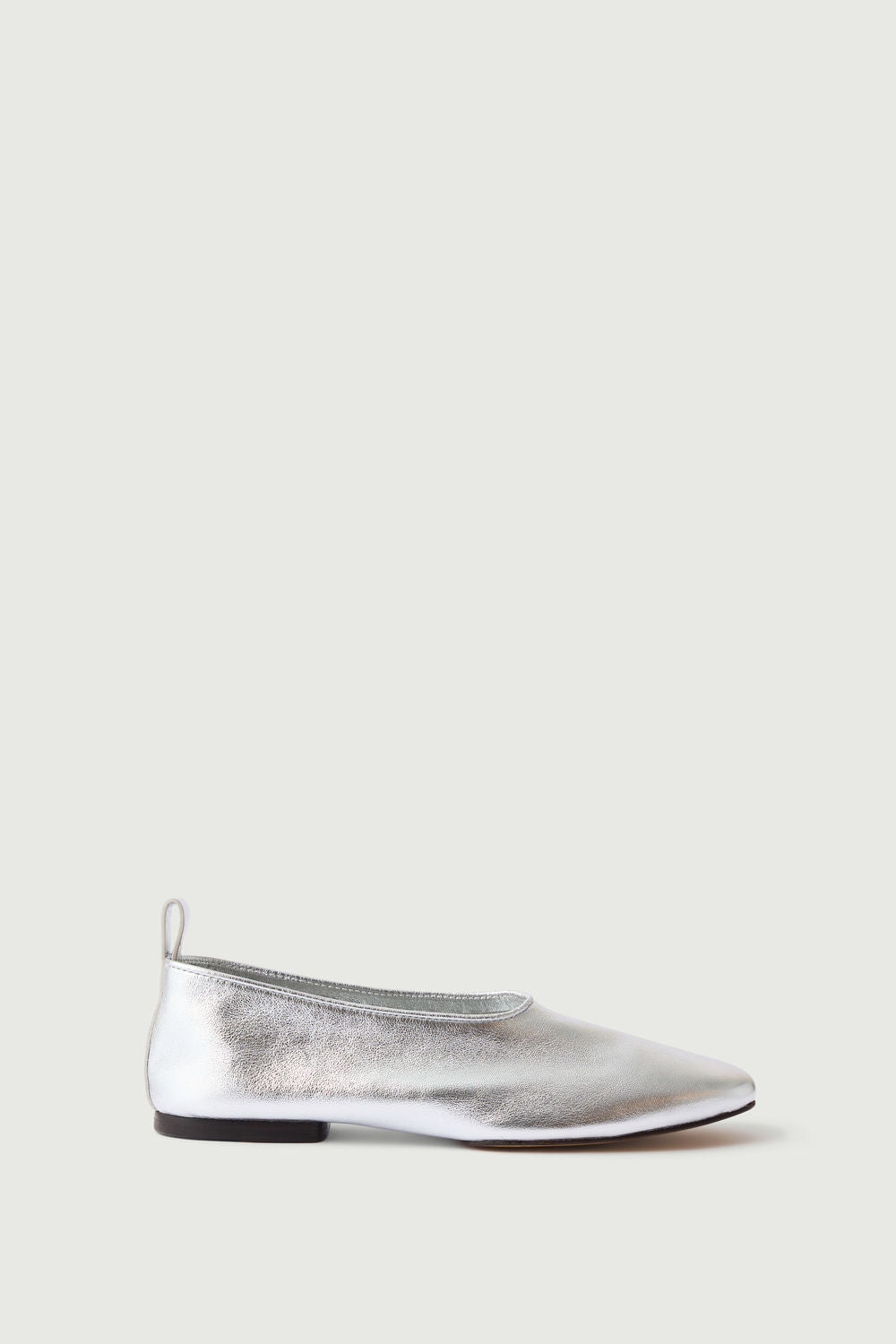 Ballerines Bala - Argent - Cuir - Femme vue 2