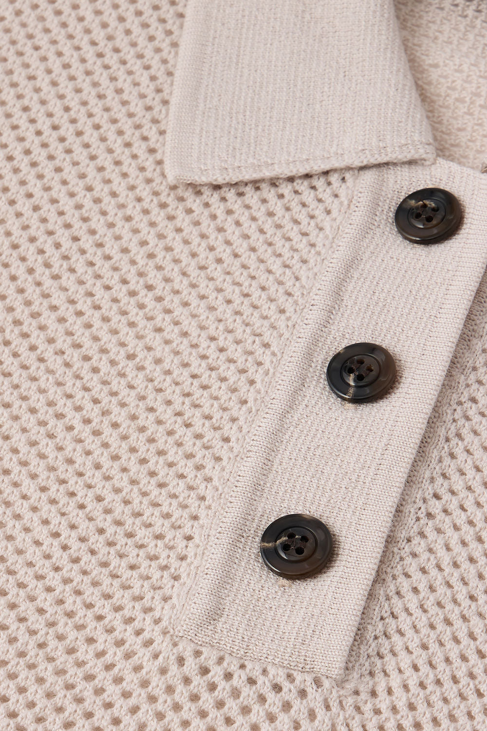 Polo Harvey - Blanc Cassé - Laine mérinos - Femme